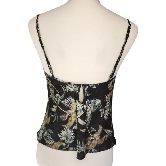 Victoria's Secret Satin Tropical Palm Cropped Camisole Size S - Picture 2 of 7